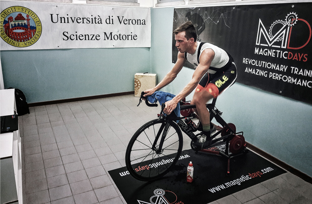 MagneticDays Università di Verona Scienze Motorie ciclismo Davide Magon obesità patologie osteoarticolari fitness test incrementale VO2 max consumo di ossigeno test MLSS Luca Festa Ph.D. Fisiologia