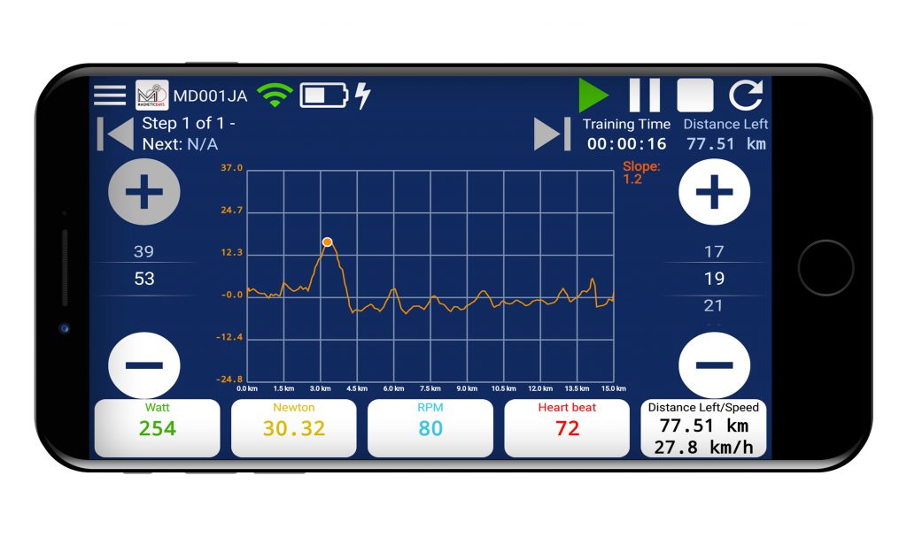 Cambio Virtuale MagneticDays | MagneticDays | Impostazioni | Pacco Pignoni | Corone | Circonferenza ruota | Cogset | Cassette | Wheel Circumference | Threshold Heart Rate | BPM | Bycicle | Pendenza | Slope | Climb | Downhill | Newton | Watt | RPM