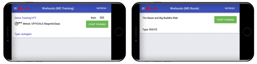 training system | MagneticDays | starter pack | training demo | HTT | Workouts | cycle route