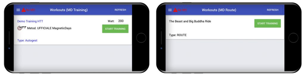 sistema di allenamento | MagneticDays | starter pack | training demo | allenamenti HTT | Watt