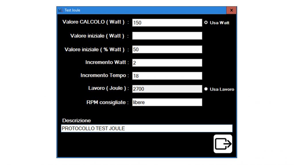 Test Conconi sui rulli | Test incrementale Joule