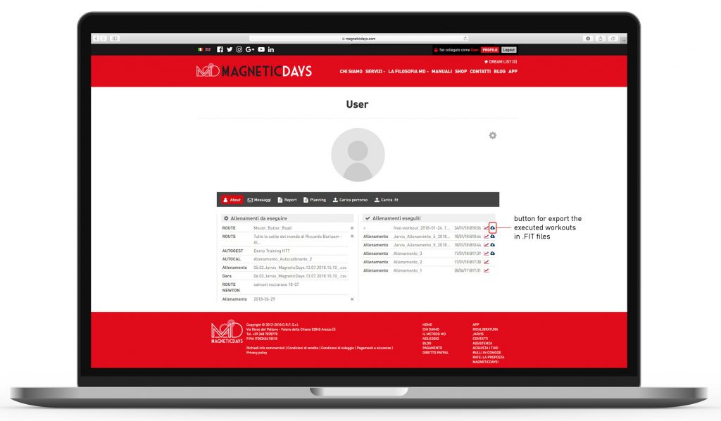 export file FIT | MagneticDays