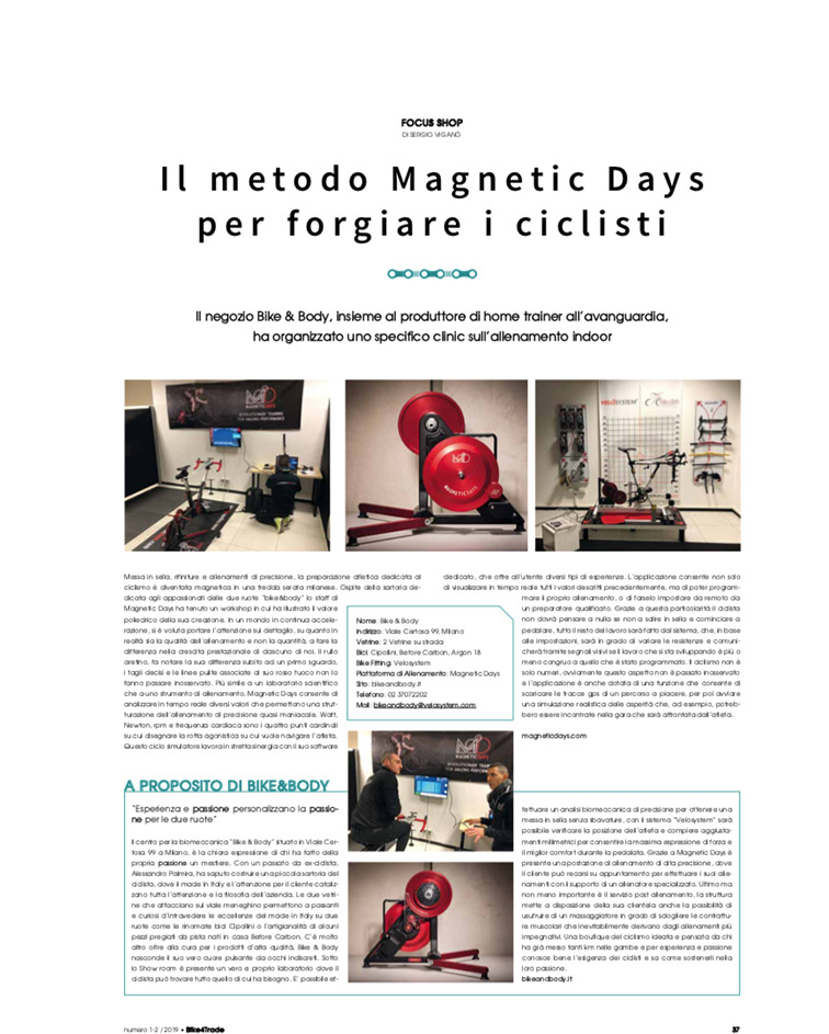 Bike4Trade | metodo MagneticDays | home training