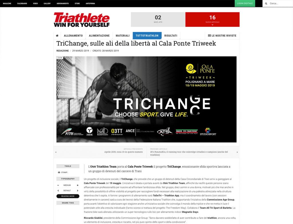 TriChange | Cala Ponte Triweek 2019