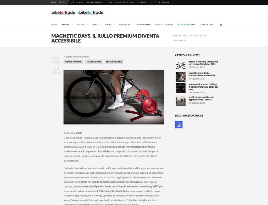 bikefortrade | rullo premium | magneticdays