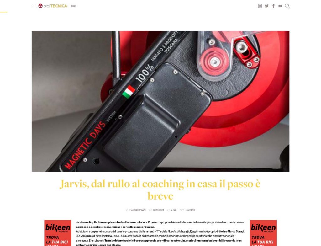 JARVIS: dal rullo al coaching in casa il passo è breve