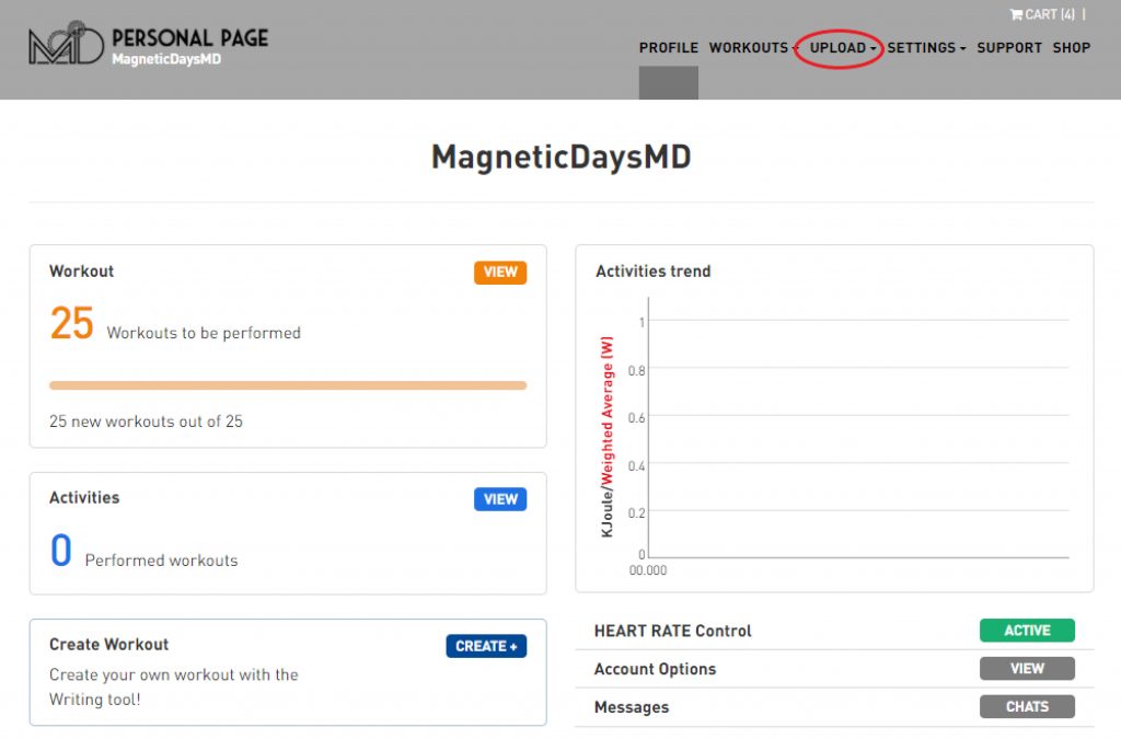 Importing Workouts MagneticDays 1